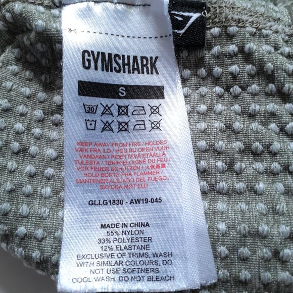 Gymshark Vital Seamless Leggings in Khaki Size S - Picture 3 of 9